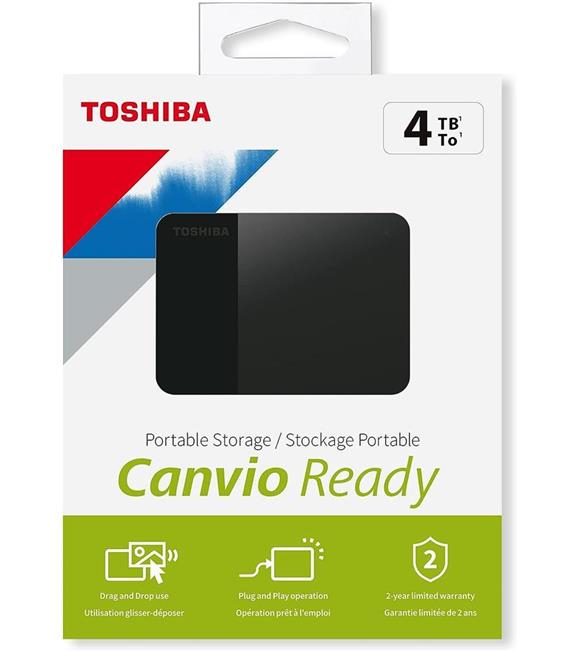 Toshiba Canvio Ready 4TB Usb 3.2 Gen1 HDTP340EK3CA