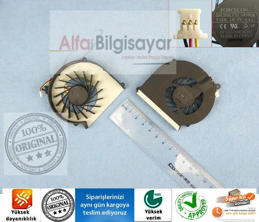 HP Compaq Presario CQ57-447st (A7R71EA) Fan Orjınal Sıfır Cooling Sogutma Fanı