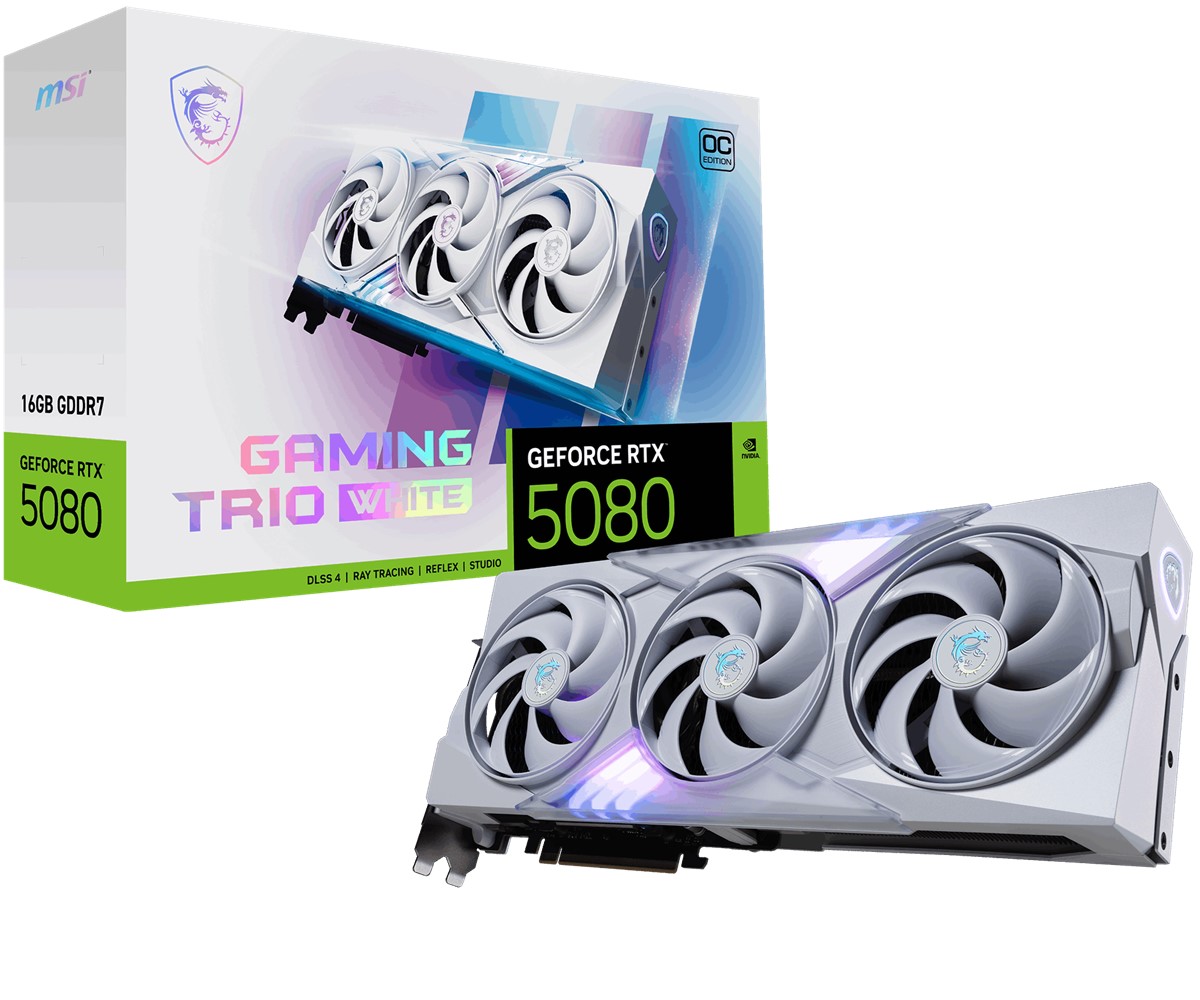 MSI VGA RTX 5080 16G GAMING TRIO OC WHT
