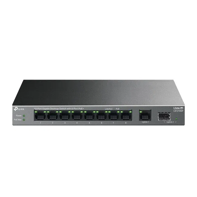Tp-Link LS1210GP 10 Port 10/100/1000 Mbps Switch