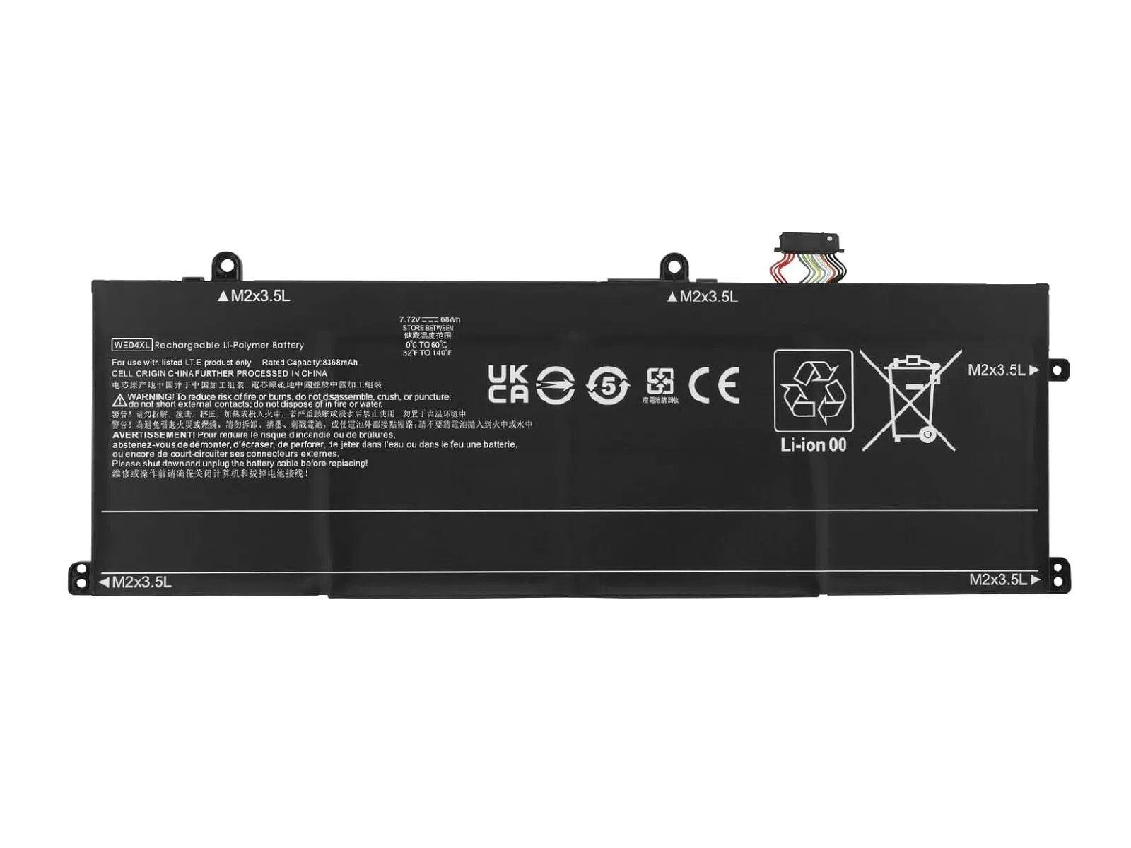 RETRO HP Pavilion Plus 14-ey0000, WE04XL Notebook Bataryası