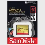 SanDisk Extreme CF 120MB/s, 85MB/s write, UDMA7, 32GB