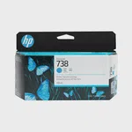 HP 738 498N5A Orijinal Cyan DesignJet Mürekkep