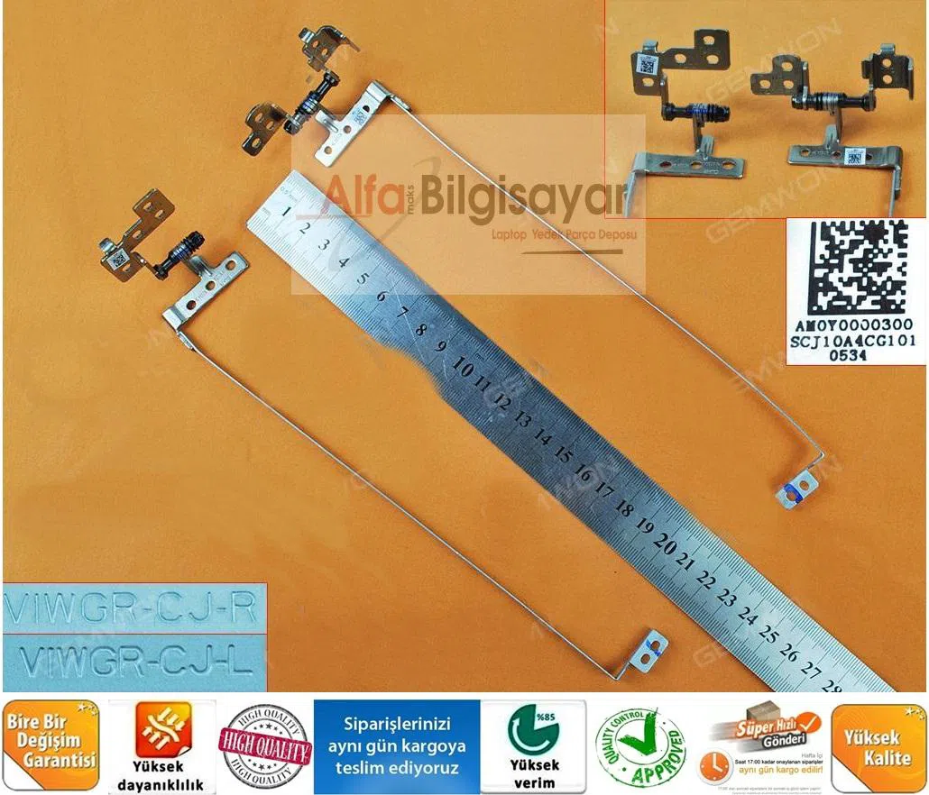 Lenovo Am0y0000400 Am0y0000300 MENTEŞE TAKIMI SAĞ SOL ÇİFT - ORJINAL A++