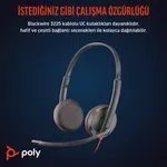 Poly Blackwire 3325 Stereo Mikrofonlu Kulaklık