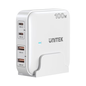Unitek 100W Masaüstü GAN Şarjİstasyon Beyaz (P1229AWH)