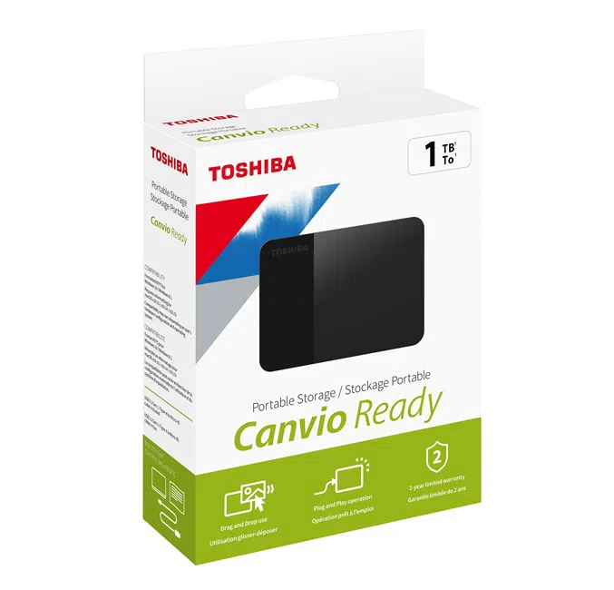 1TB CANVIO READY 2.5"  USB 3.0 TOSHIBA HDTP310EK3AA