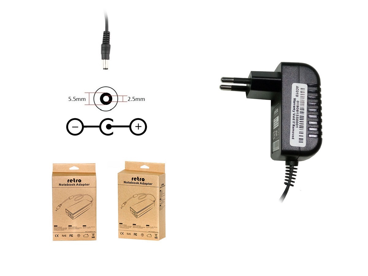 RETRO 39V 500mA 19.5W Switch-Mode (SMPS) Adaptör RPA-AC019