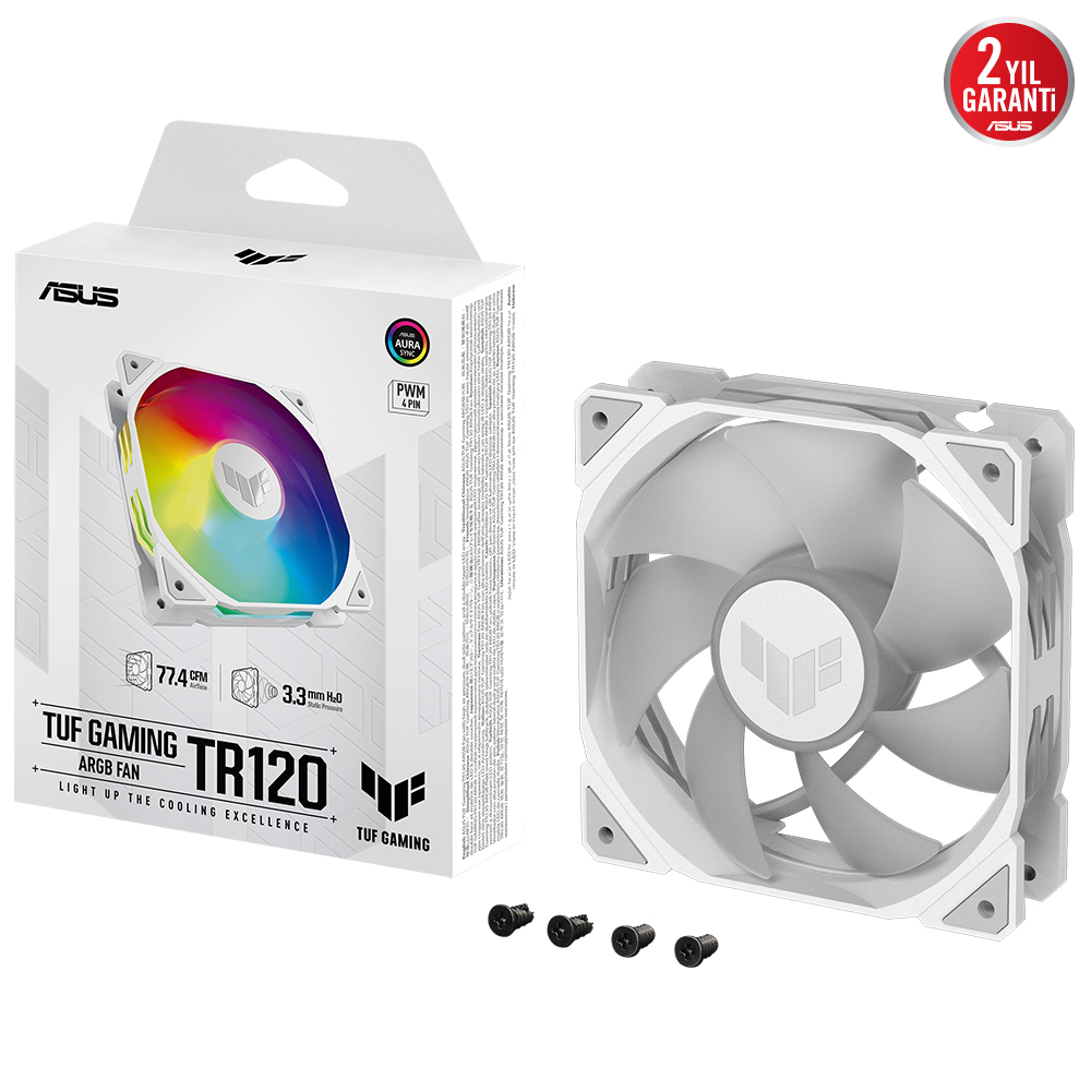 ASUS TUF GAMING TR120 FAN ARGB - WHITE