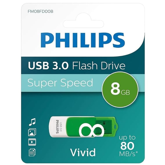 Philips Snow 8GB USB 3.0 Flash Bellek Yeşil (FM08FD00B/00)