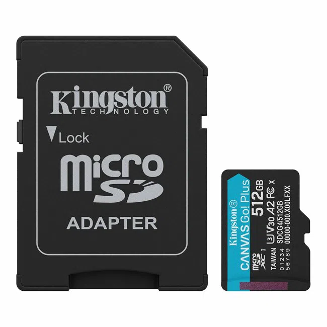 Kingston 512GB Canvas Go Plus microSD Gen4