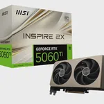 MSI GeForce RTX 5060 Ti Inspire 2X OC 16GB Ekran Kartı