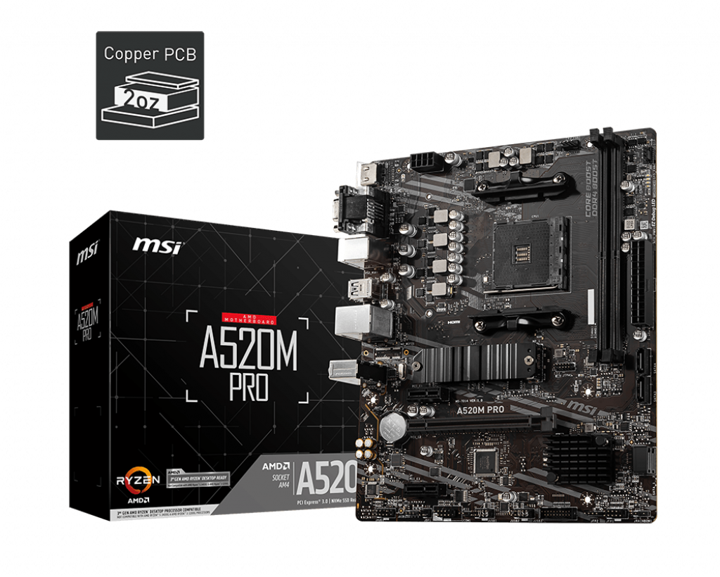 MSI A520M Pro DDR4 mATX AM4 Anakart