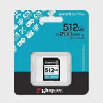 Kingston Canvas Go! Plus 512GB SD Hafıza Kartı