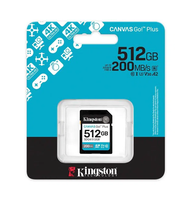 Kingston 512GB Canvas Go Plus SD Gen4