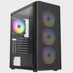 Frisby FC-9385G 550W 4x RGB Mesh Midi Tower Kasa