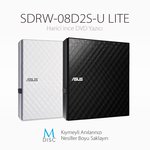 Asus Lite 8X SDRW-08D2S-U Beyaz Usb2.0 Harici