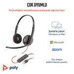 Poly Blackwire 3220 Stereo Mikrofonlu Kulaklık