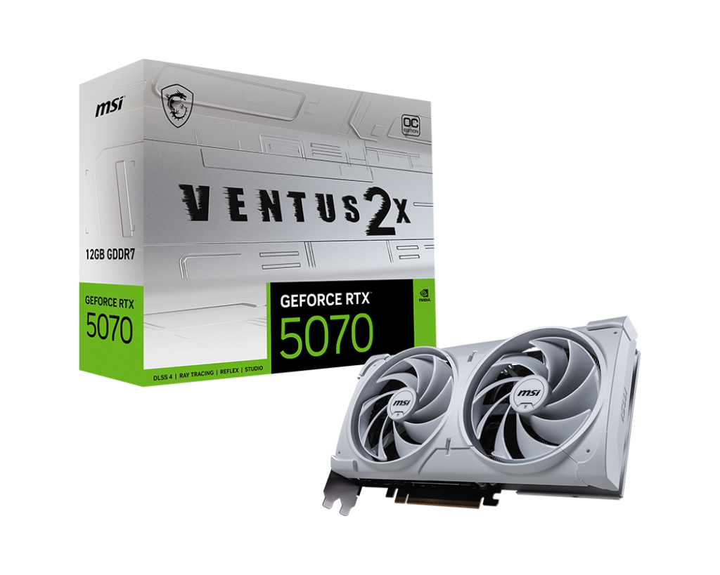 MSI VGA RTX 5070 12G VENTUS 2X OC WHITE