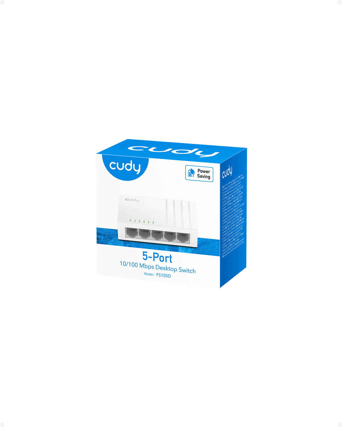 CUDY 5-Port 10/100 Mbps Metal Switch