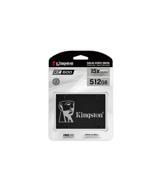 Kingston KC600 512GB 2.5'' SATA SSD (550/520MB)