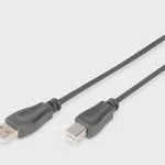 Digitus USB 2.0 Zırhlı Yazıcı Kablosu Siyah (5m)