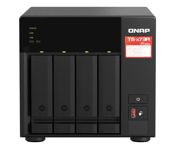 QNAP TS-473A-8G 4 Yuvalı Tower NAS (8GB RAM)