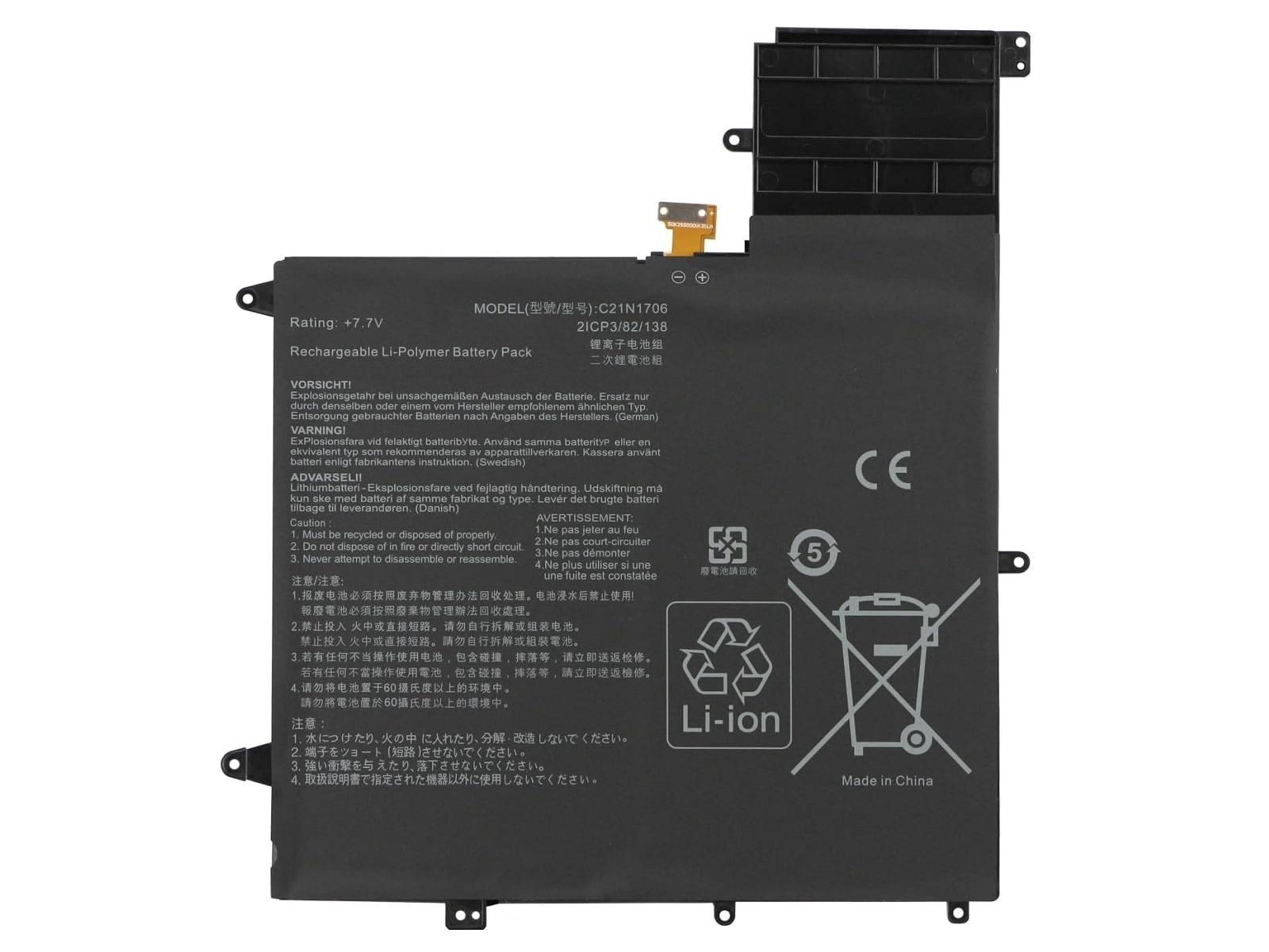 RETRO Asus C21N1706 Notebook Bataryası