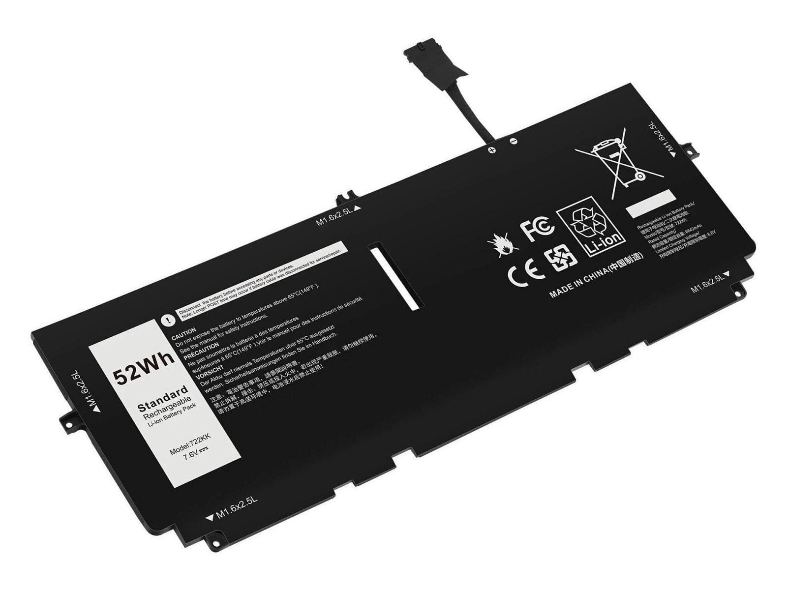 RETRO Dell XPS 9300, 722KK Notebook Bataryası