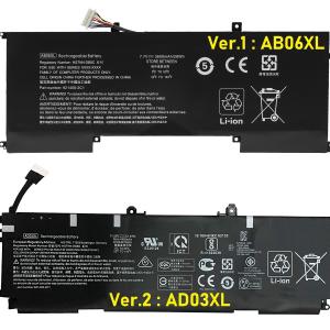 RETRO Hp Envy 13-ad, 13-ad000, 13-ad100 (Ver.2), AD03XL Notebook Bataryası