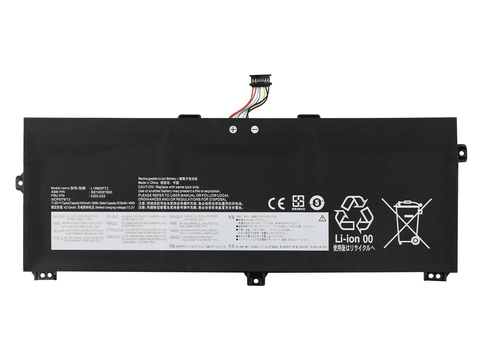 RETRO Lenovo ThinkPad Yoga 390, L18M3P72 Notebook Bataryası