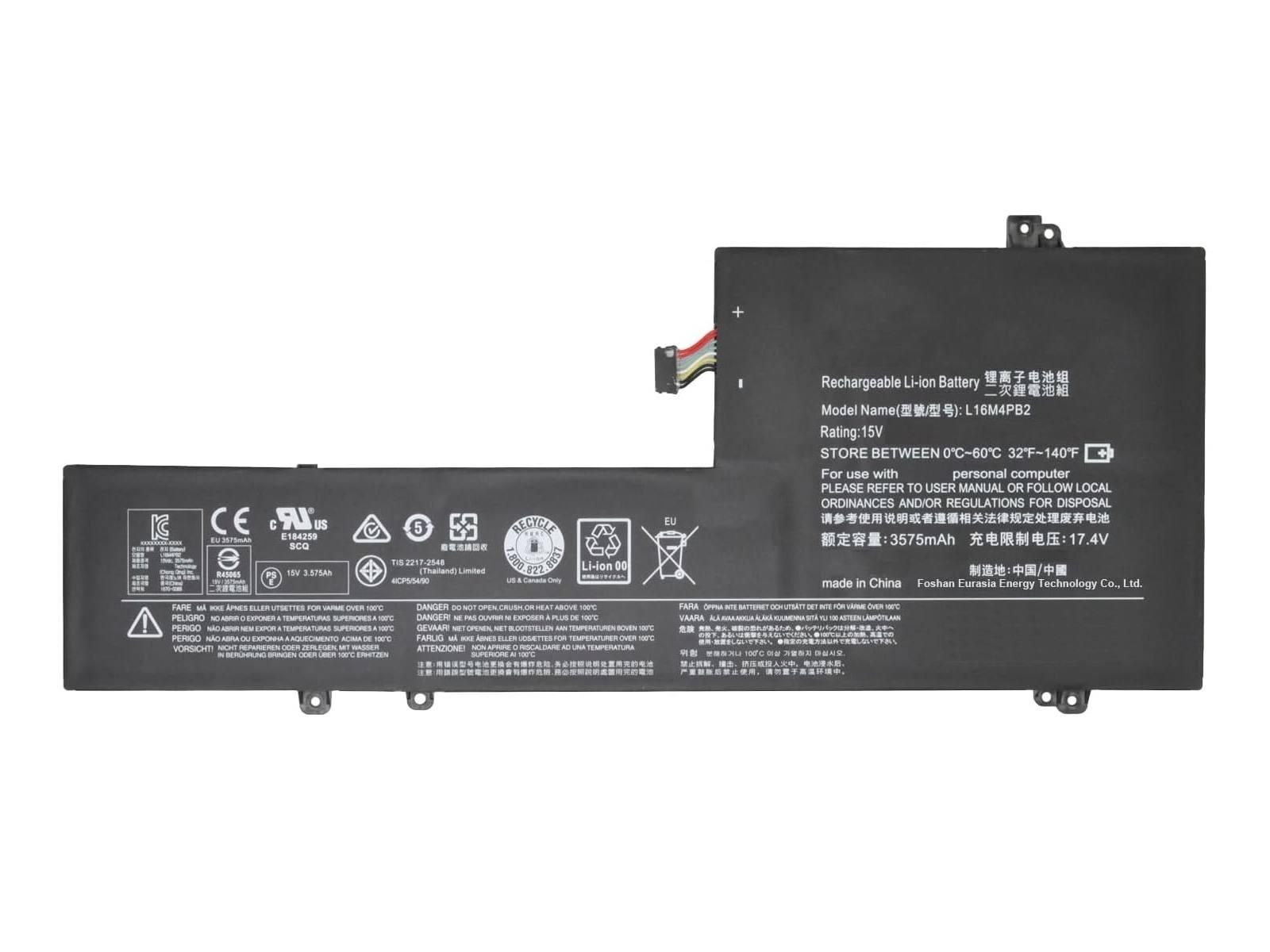 RETRO Lenovo IdeaPad 720s-14IKB, L16M4PB2 Notebook Bataryası