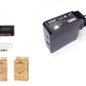 RETRO 60W USB-C PD + 12W USB 2-in-1 Adaptör RNA-UTC72
