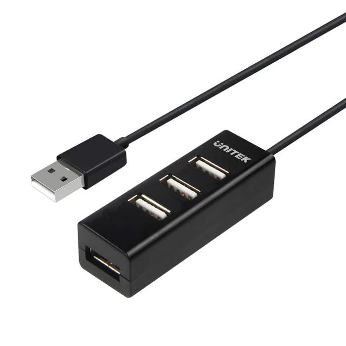 UNITEK TYPE-A TO 4 PORT USB HUB 80CM KABLO(Y-2140)