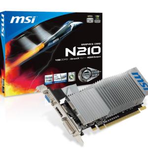 MSI N210 1GB GDDR3 Low Profile 64-Bit Ekran Kartı – VGA, DVI, HDMI