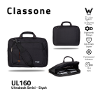 Classone Ultracase UL160 15.6" Siyah Notebook Çantası